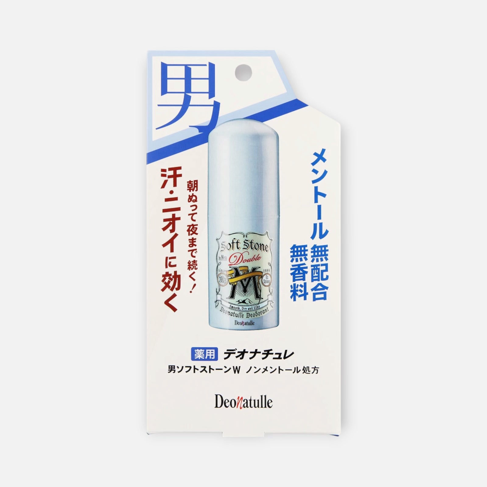 Deonatulle For Men Double EX Strong (Non Menthol) Deodorant Antiperspirant Stick 20g