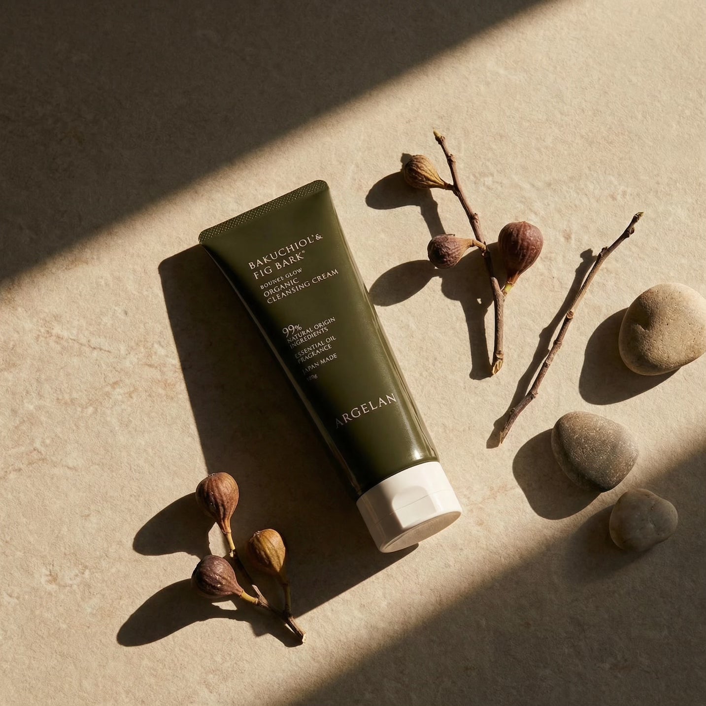 Argelan Bounce Glow Bakuchiol & Fig Bark Organic Cleansing Cream 150g