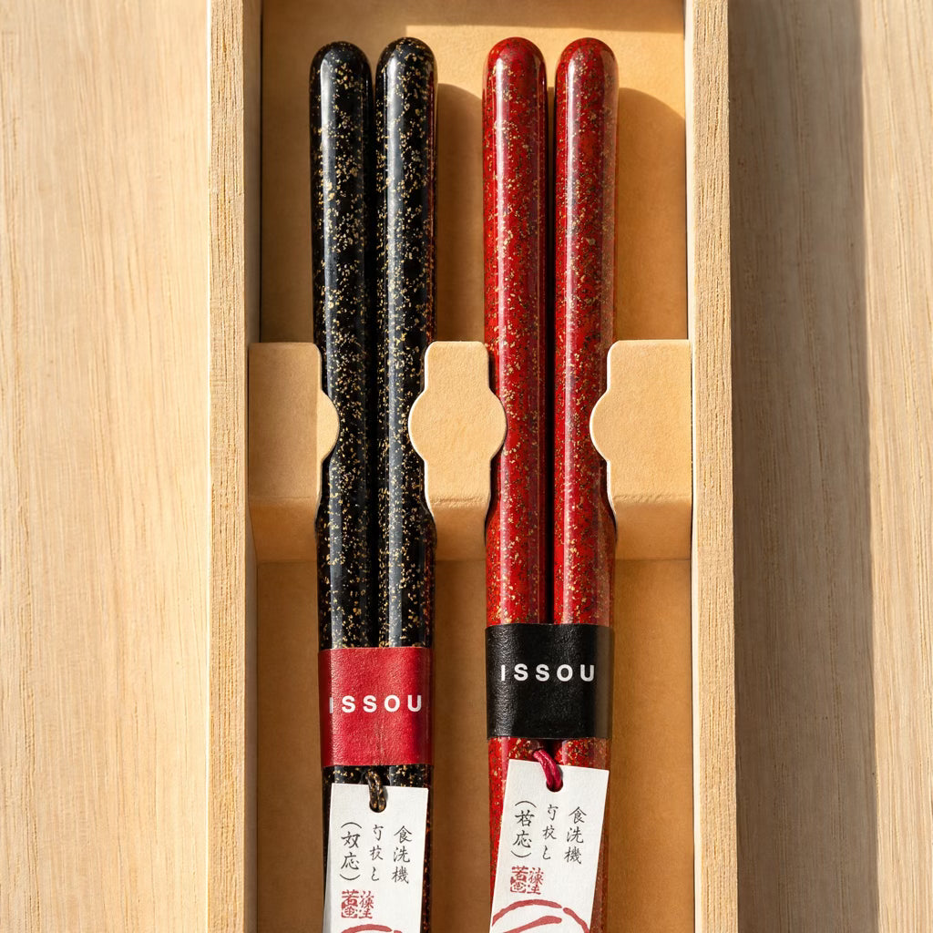 ISSOU Premium Pair Chopsticks with Paulownia Gift Box