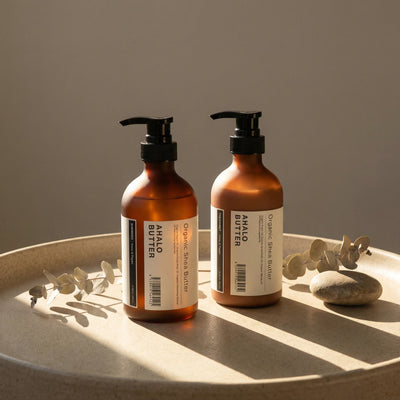 Ahalo Butter Organic Shampoo & Treatment SET (450ml x2)