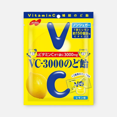 Nobel VC-3000 Sugar-Free Lemon Throat Candy 90g