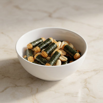 Kameda Noripea Seaweed & Peanut Rice Crackers 85g (4 packs inside)