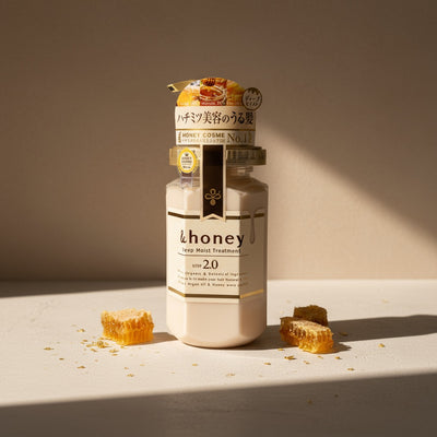 & Honey Deep Moist Shampoo, Treatment & Mask Set 440ml Each + 130g