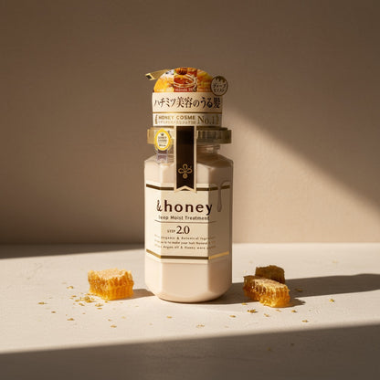 & Honey Deep Moist Shampoo, Treatment & Mask Set 440ml Each + 130g