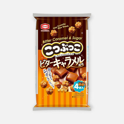Kameda Kotsubukko (Bitter Caramel) Fried Rice Snack 72g (4 Packs Inside)