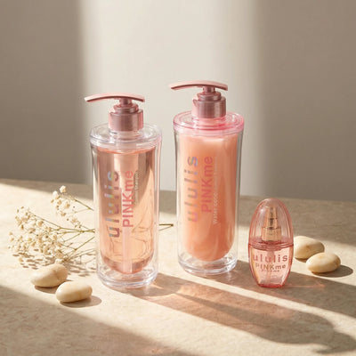 Ululis PinkMe Water Conc Control Hair Shampoo, Treatment & Hair Oil SET (340ml/335g + 100ml)
