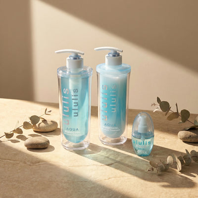 Ululis Aqua Water Conc Moisture Hair Shampoo, Treatment & Hair Oil SET (340ml/335g + 100ml)