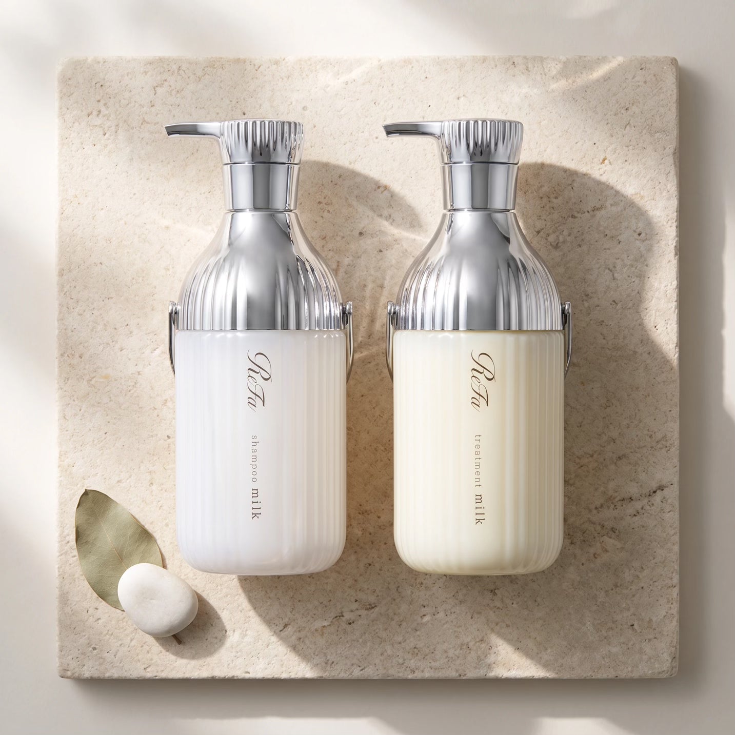 ReFa Milk Shampoo & Treatment SET (White) (500ml Each)