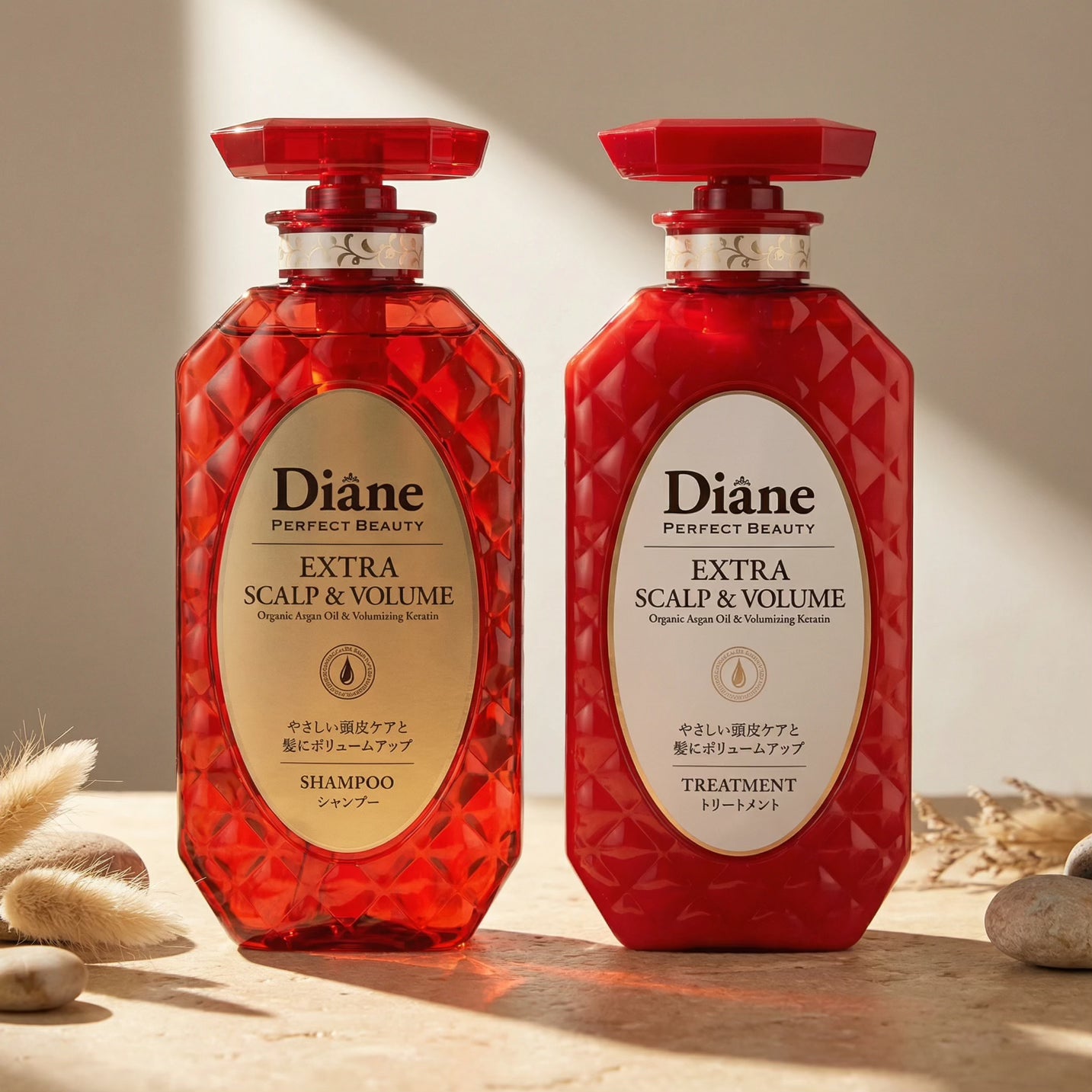 Diane Extra Scalp & Volume Shampoo & Treatment Set 450ml Each