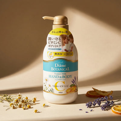 Diane Botanical Vitamin C Hand & Body Protect Milk 500ml