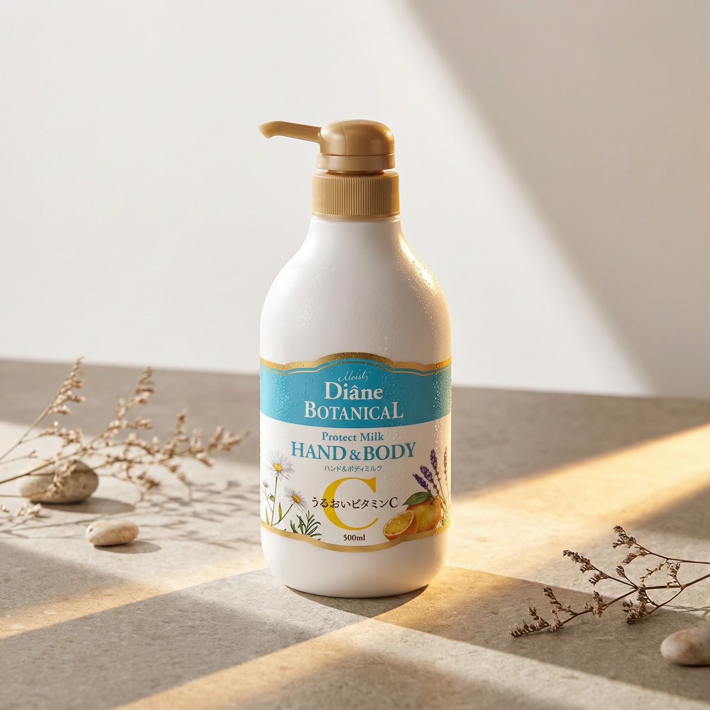 Diane Botanical Vitamin C Hand & Body Protect Milk 500ml