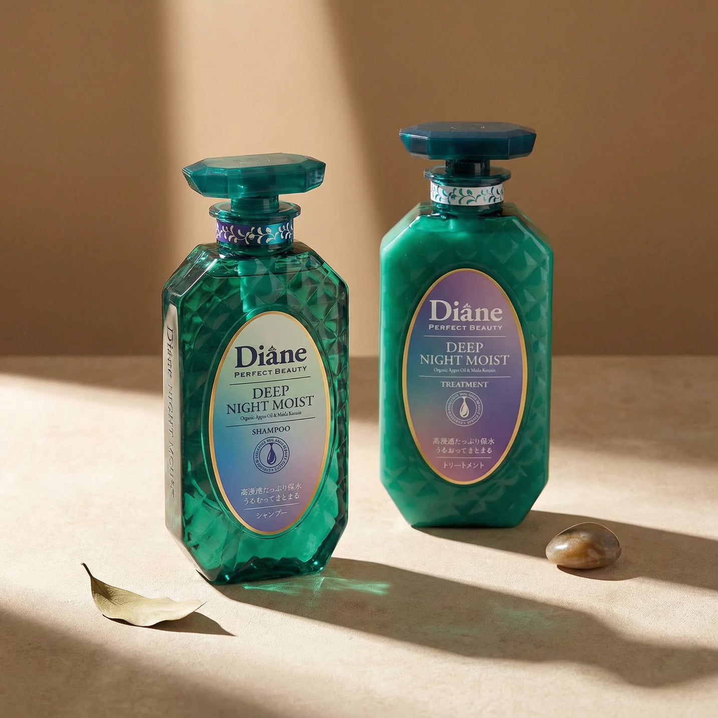 Diane Deep Night Moist Shampoo & Treatment Set 450ml Each
