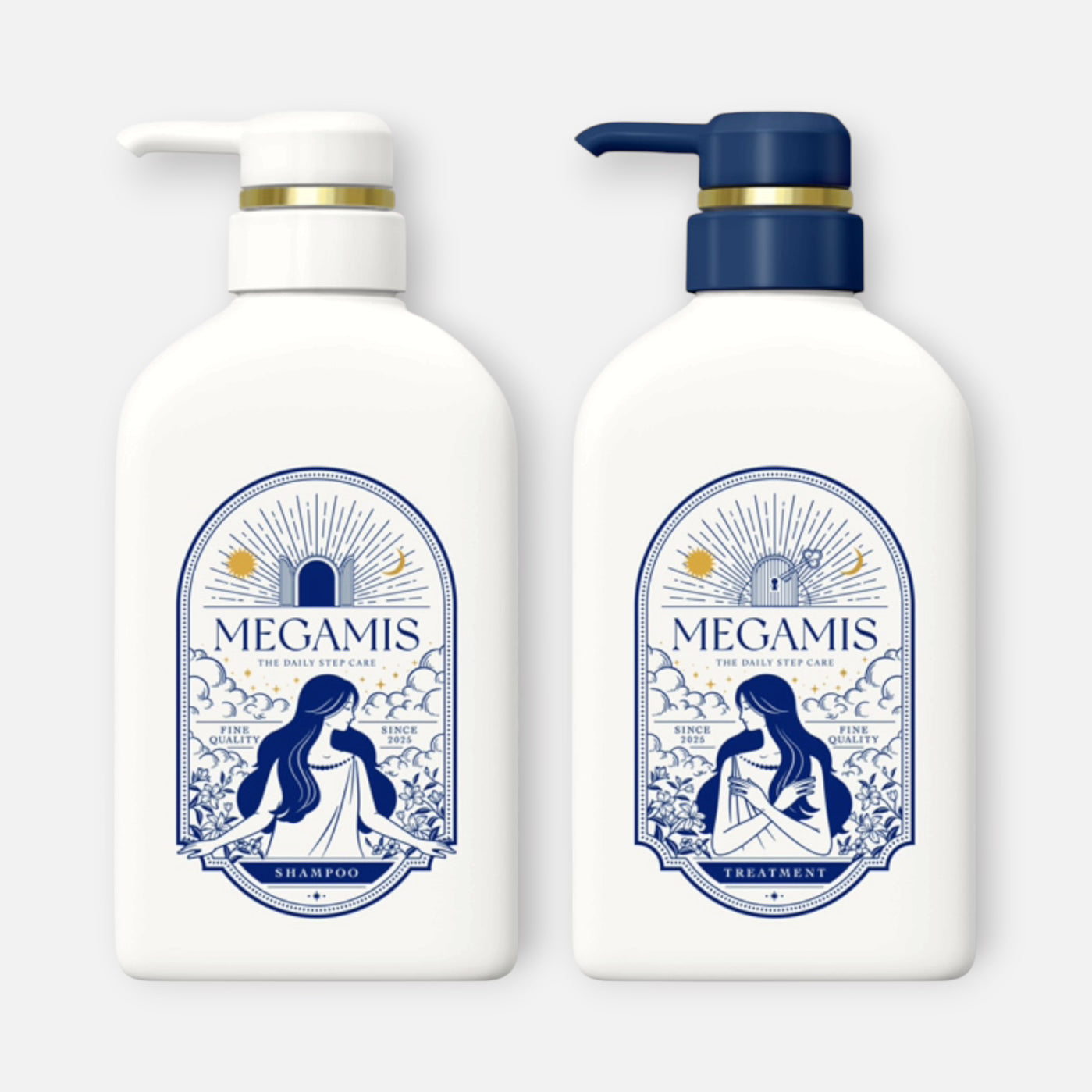 LION Megamis Shampoo & Treatment Set (440ml Each)
