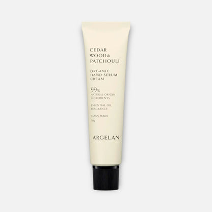 Argelan Organic Hand Serum Cream Cedarwood & Patchouli 50g