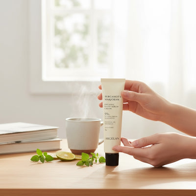 Argelan Organic Hand Serum Cream Bergamot & Marjoram 50g