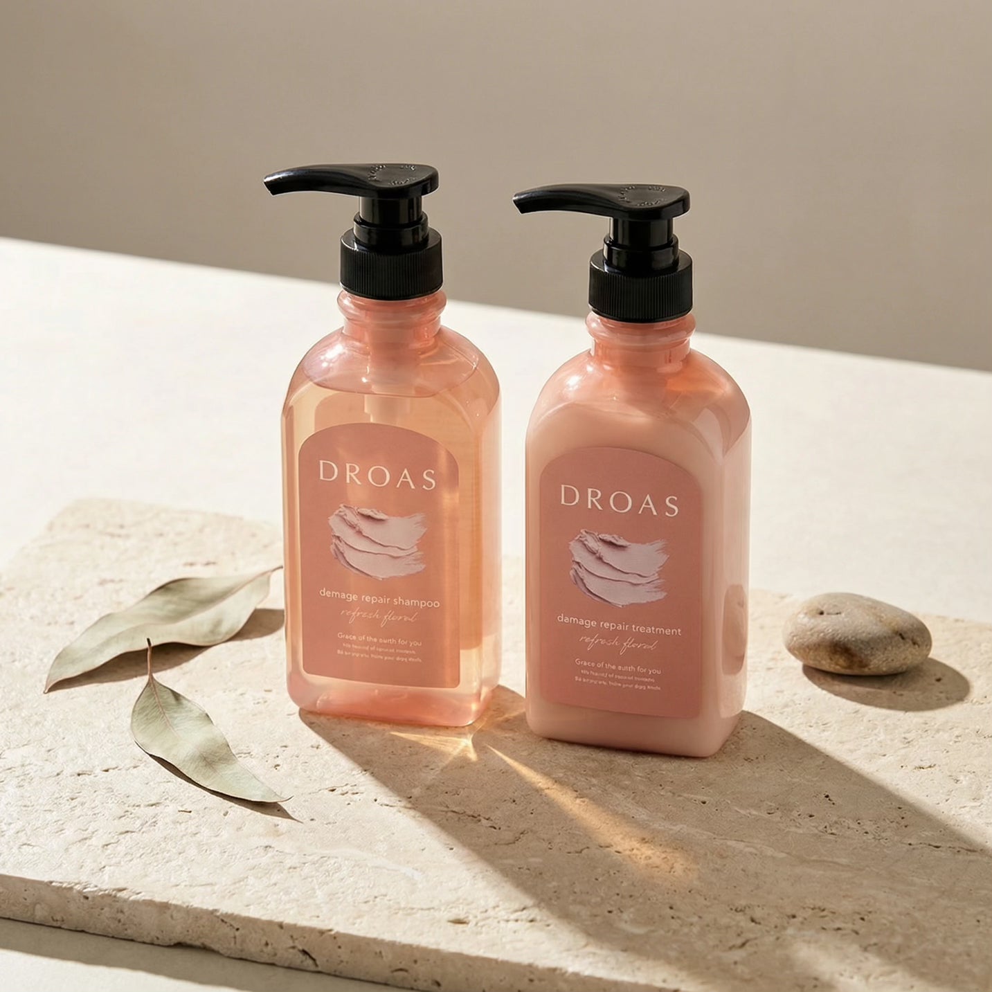 Droas Damage Repair Shampoo & Conditioner Set (400ml Each)