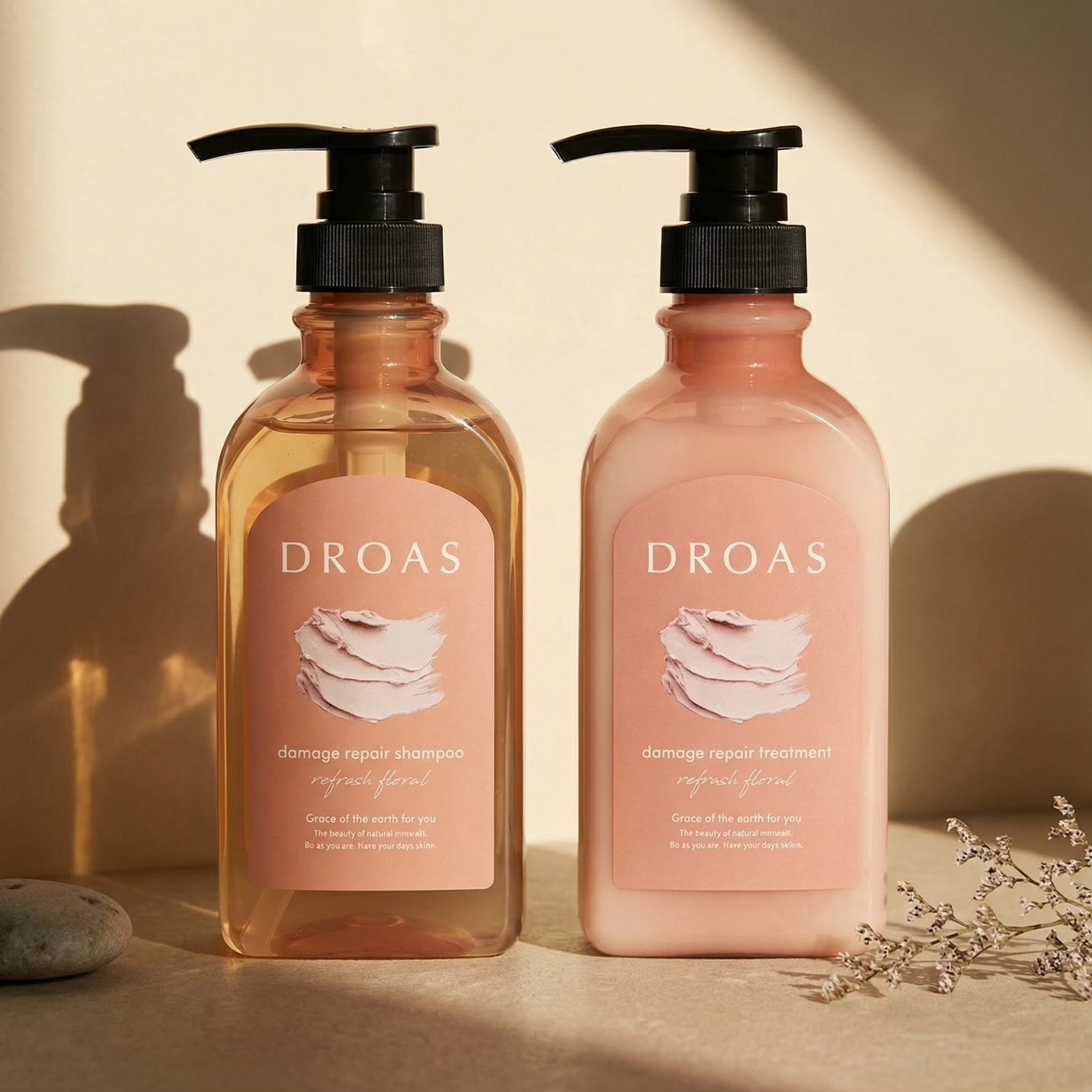 Droas Damage Repair Shampoo & Conditioner Set (400ml Each)
