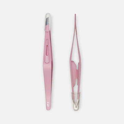 KAI Precision Slant Tip Tweezers (Pink)