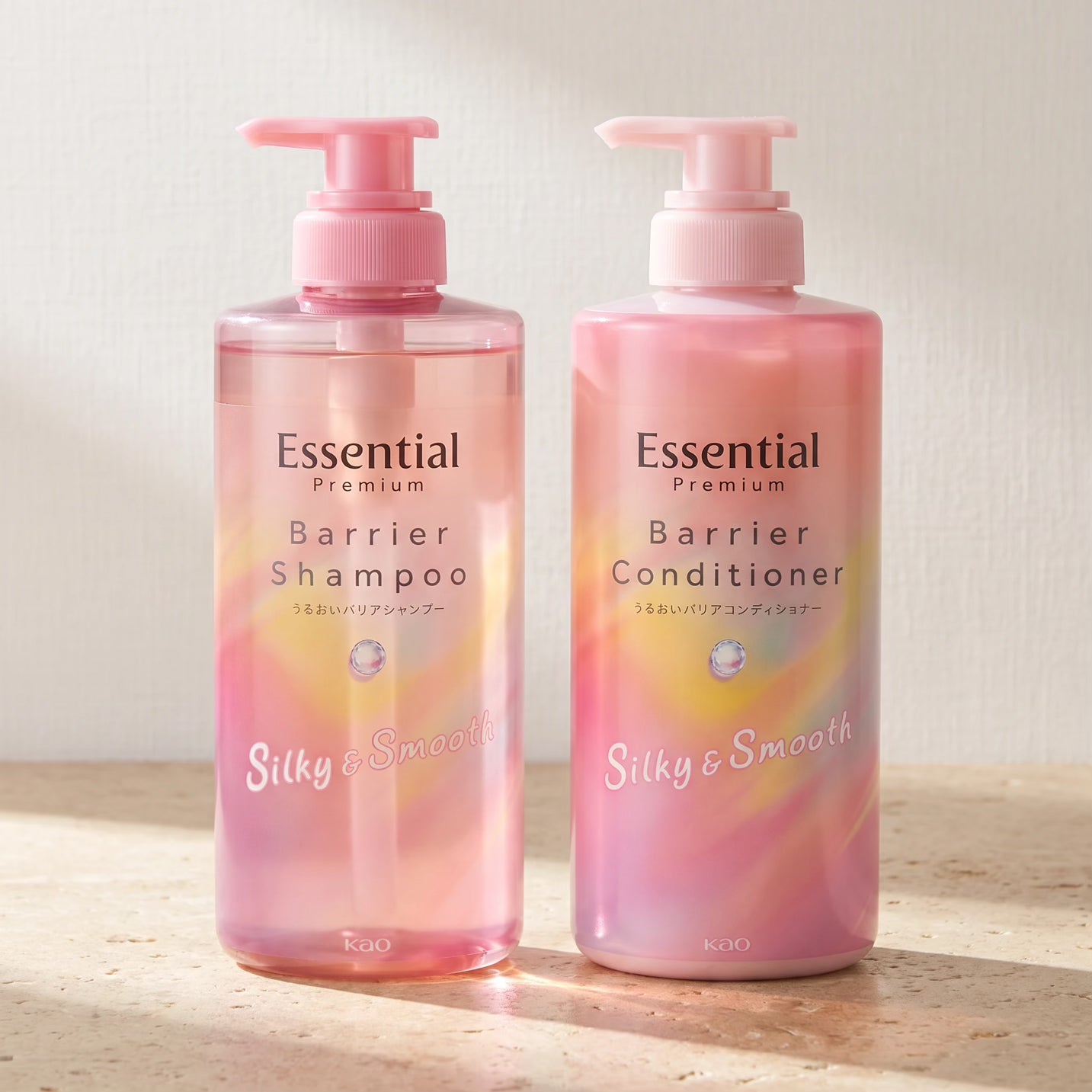 Kao Essential Premium Silky & Smooth Shampoo & Conditioner Set (450ml Each)
