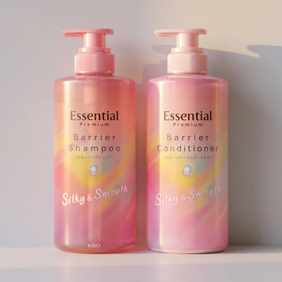 Kao Essential Premium Silky & Smooth Shampoo & Conditioner Set (450ml Each)