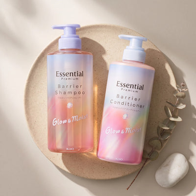 Kao Essential Premium Glow & Moist Shampoo & Conditioner Set (450ml Each)