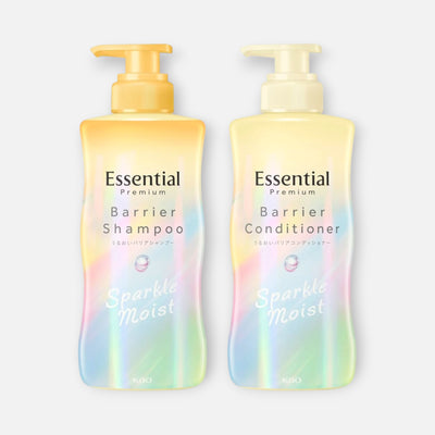 Kao Essential Premium Sparkle Moist Shampoo & Conditioner Set (430ml Each)