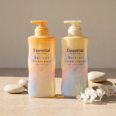 Kao Essential Premium Sparkle Moist Shampoo & Conditioner Set (430ml Each)