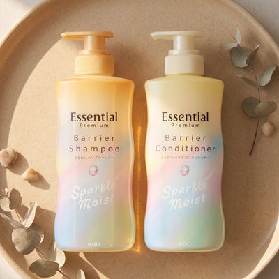 Kao Essential Premium Sparkle Moist Shampoo & Conditioner Set (430ml Each)