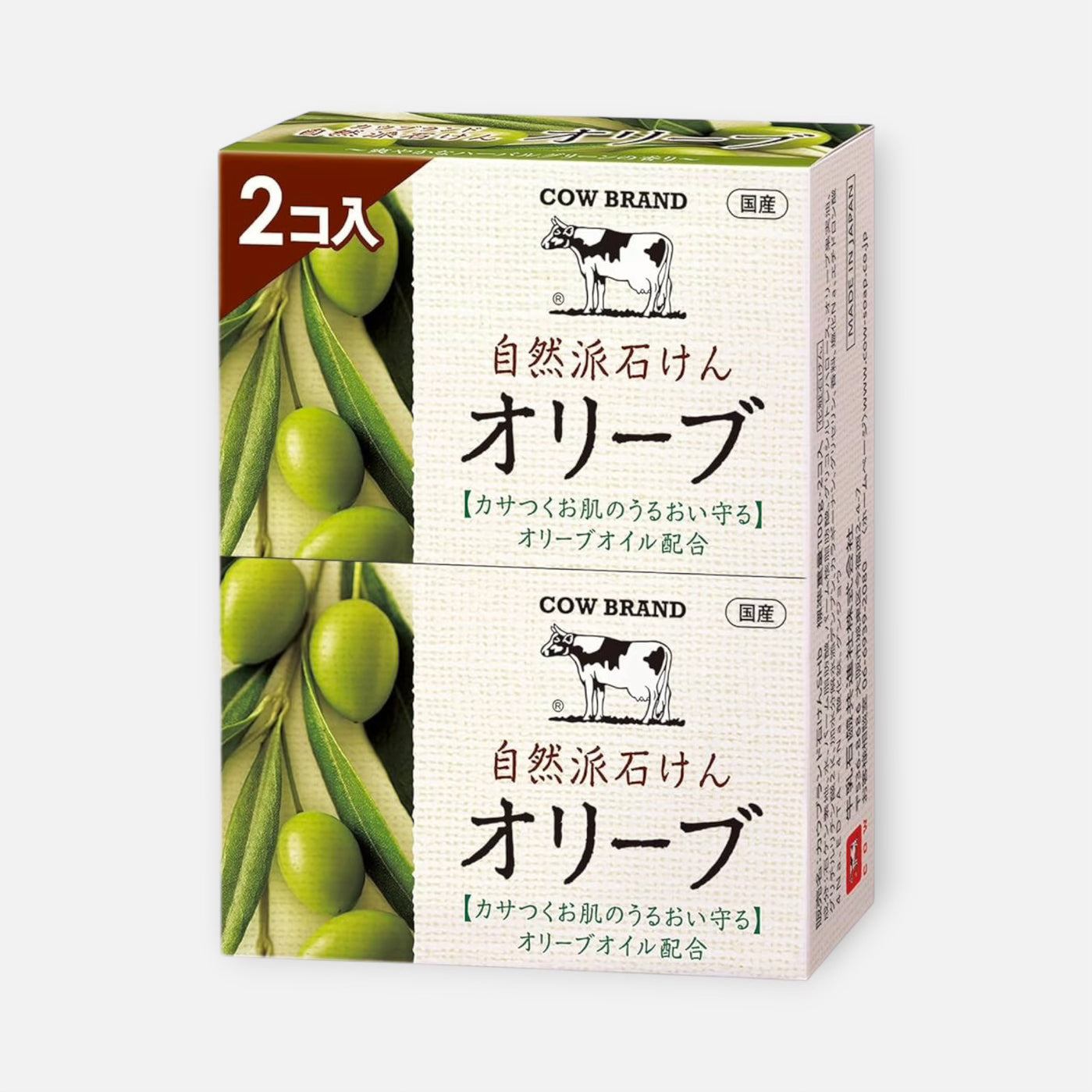 Cow Brand Natural Soap Olive 100g x 2