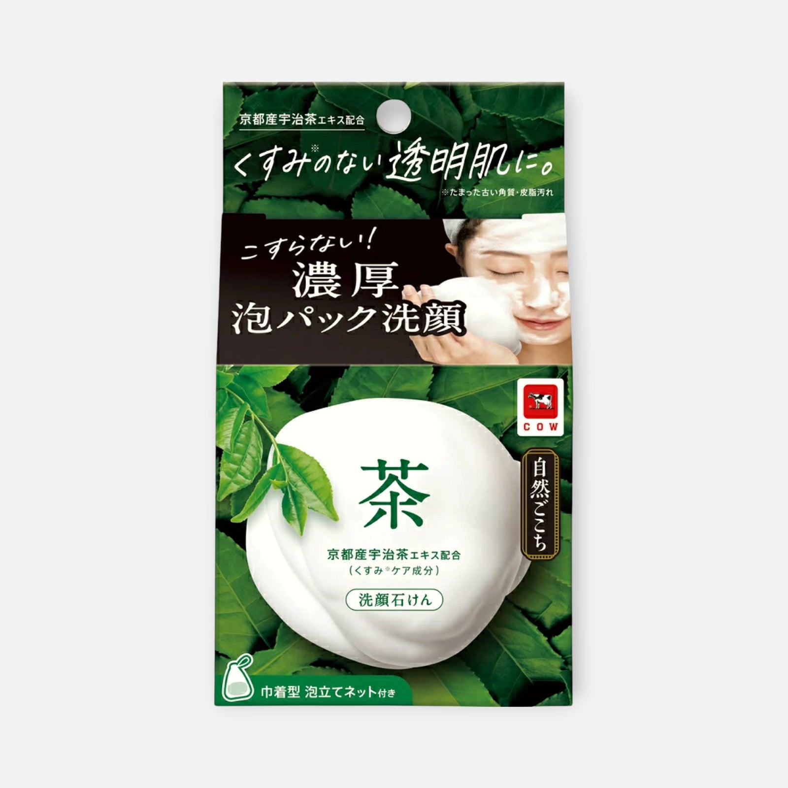Cow Brand Shizengokochi Green Tea Facial Soap 80g