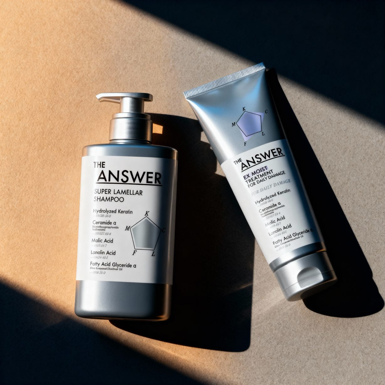 The Answer Super Lamellar Shampoo & EX Moist Treatment (400ml & 220g)