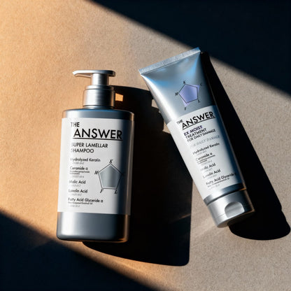 The Answer Super Lamellar Shampoo & EX Moist Treatment (400ml & 220g)