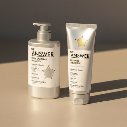 The Answer Super Lamellar Shampoo & EX Gloss Treatment (400ml & 220g)