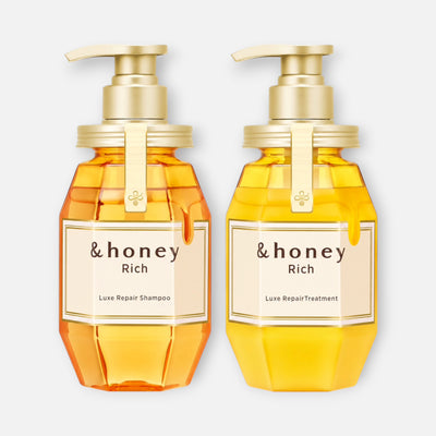 & Honey Rich Luxe Repair Shampoo 440ml & Treatment 440g Set
