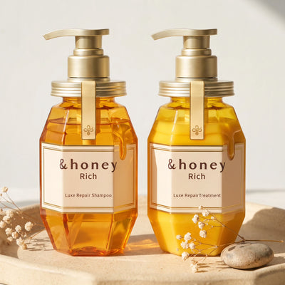 & Honey Rich Luxe Repair Shampoo 440ml & Treatment 440g Set