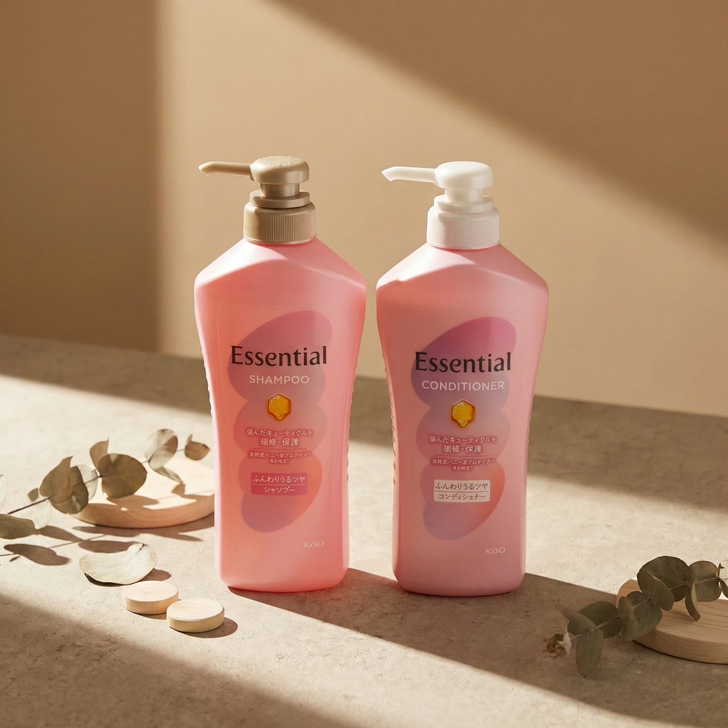 Kao Essential (Smooth) Shampoo & Conditioner Set (450ml Each)