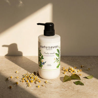 Kose Softymo Natu Savon Body Wash Chamomile & Pear 500ml