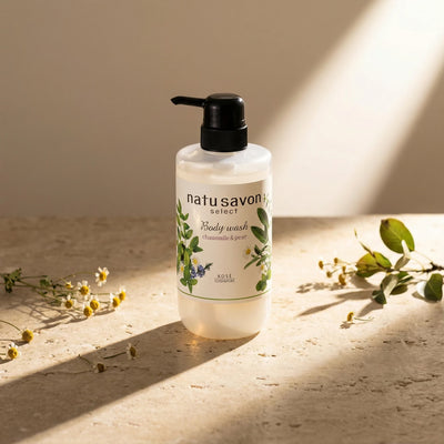 Kose Softymo Natu Savon Body Wash Chamomile & Pear 500ml