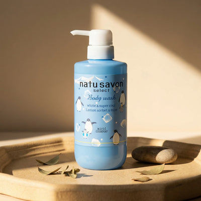 Kose Softymo Natu Savon Body Wash Lemon Sorbet & Mint 480ml