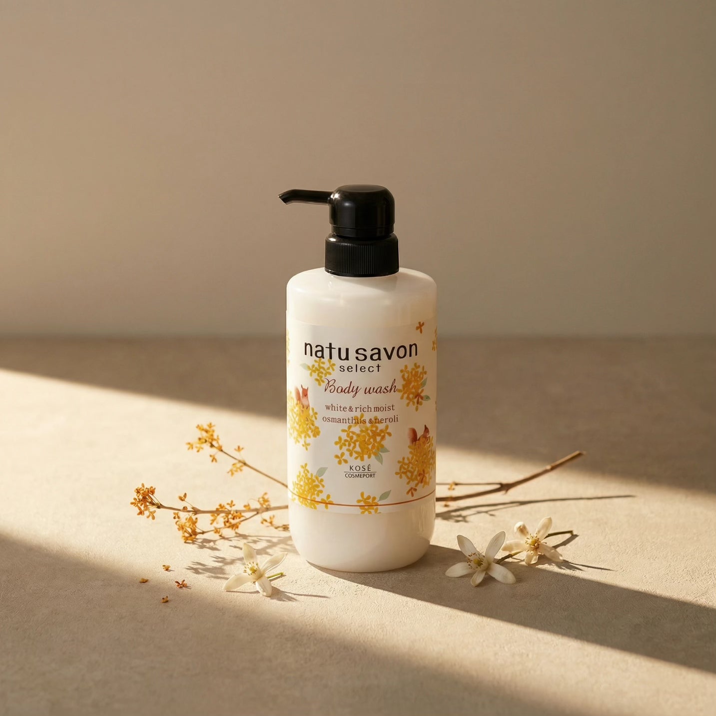 Kose Softymo Natu Savon Body Wash Osmanthus & Neroli 480ml