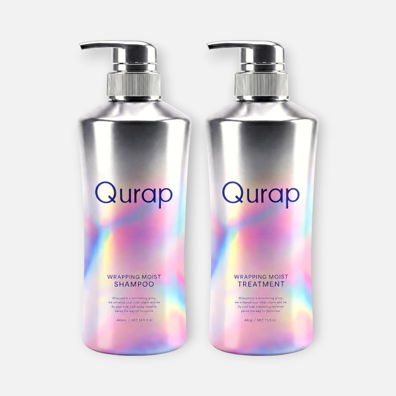 Qurap Wrapping Moist Shampoo & Treatment Set 440mL + 440g