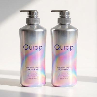 Qurap Wrapping Moist Shampoo & Treatment Set 440mL + 440g