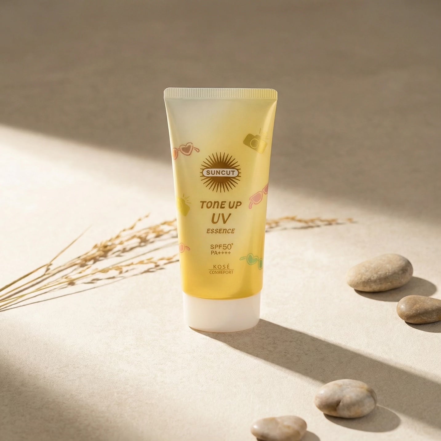 Kose SunCut Tone Up UV Lemon Yellow SPF 50+ PA++++ 80g