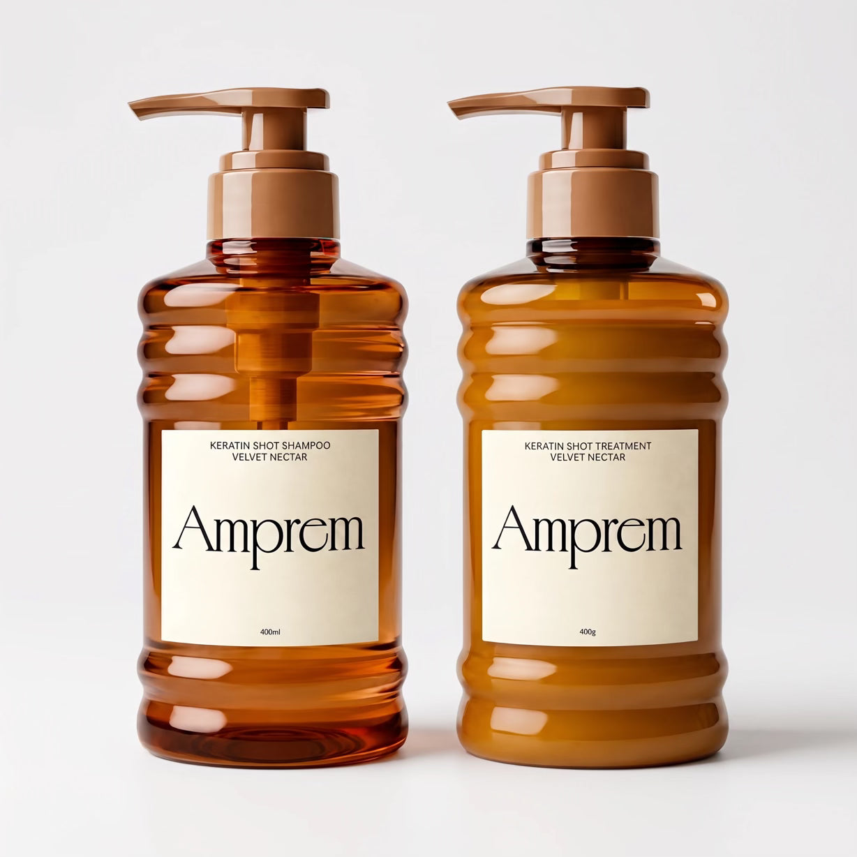 Amprem Keratin Shot Shampoo & Treatment Set 420mL + 420g