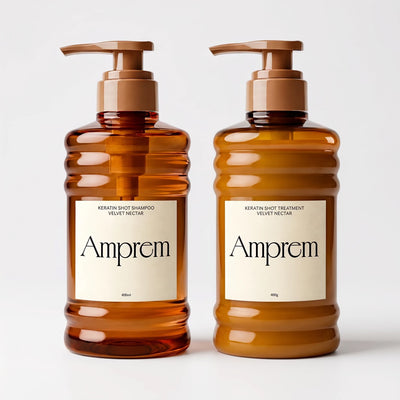 Amprem Keratin Shot Shampoo & Treatment Set 420mL + 420g