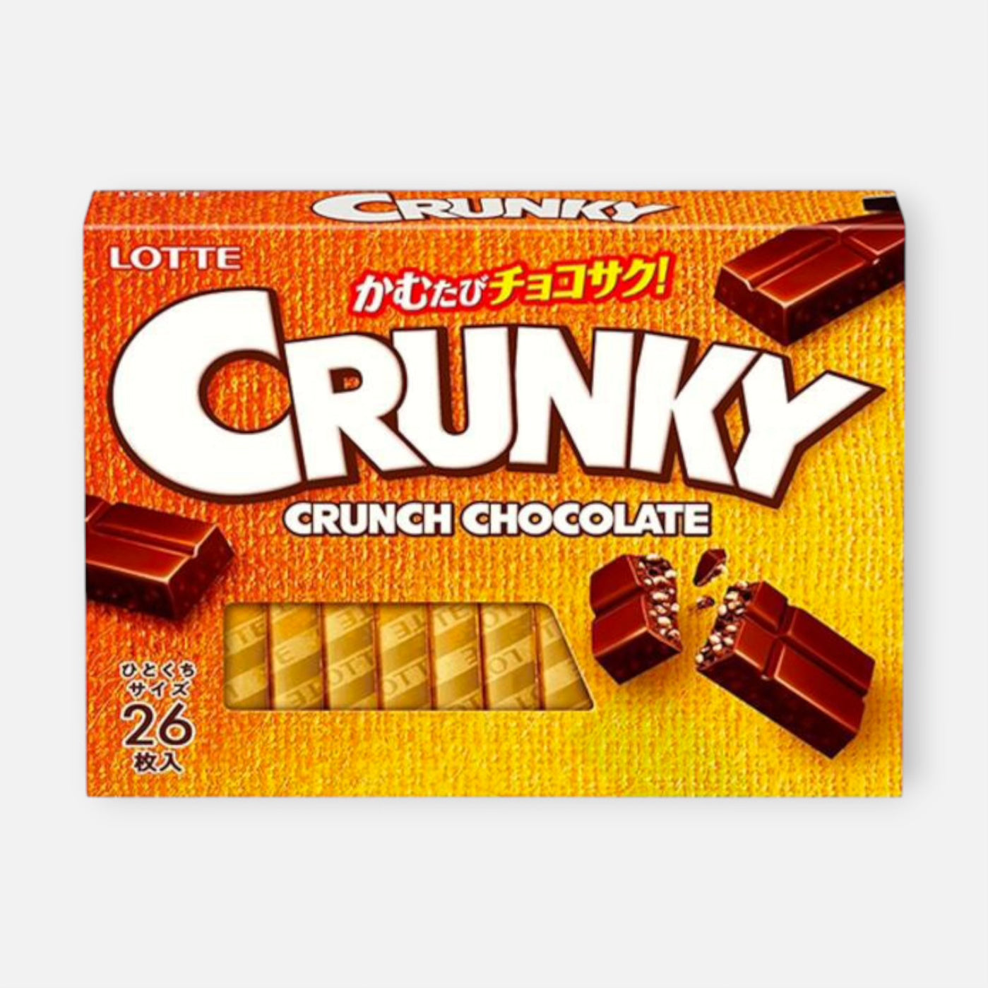 Lotte Crunky Excellent Chocolate (26 Pieces)