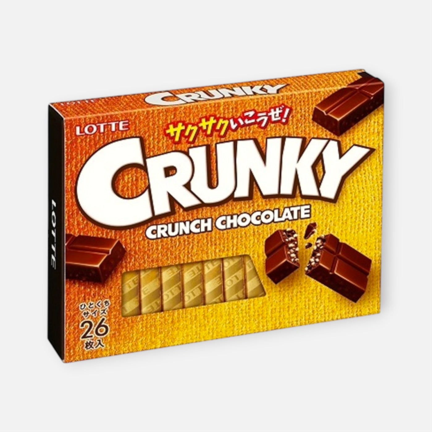 Lotte Crunky Excellent Chocolate (26 Pieces)