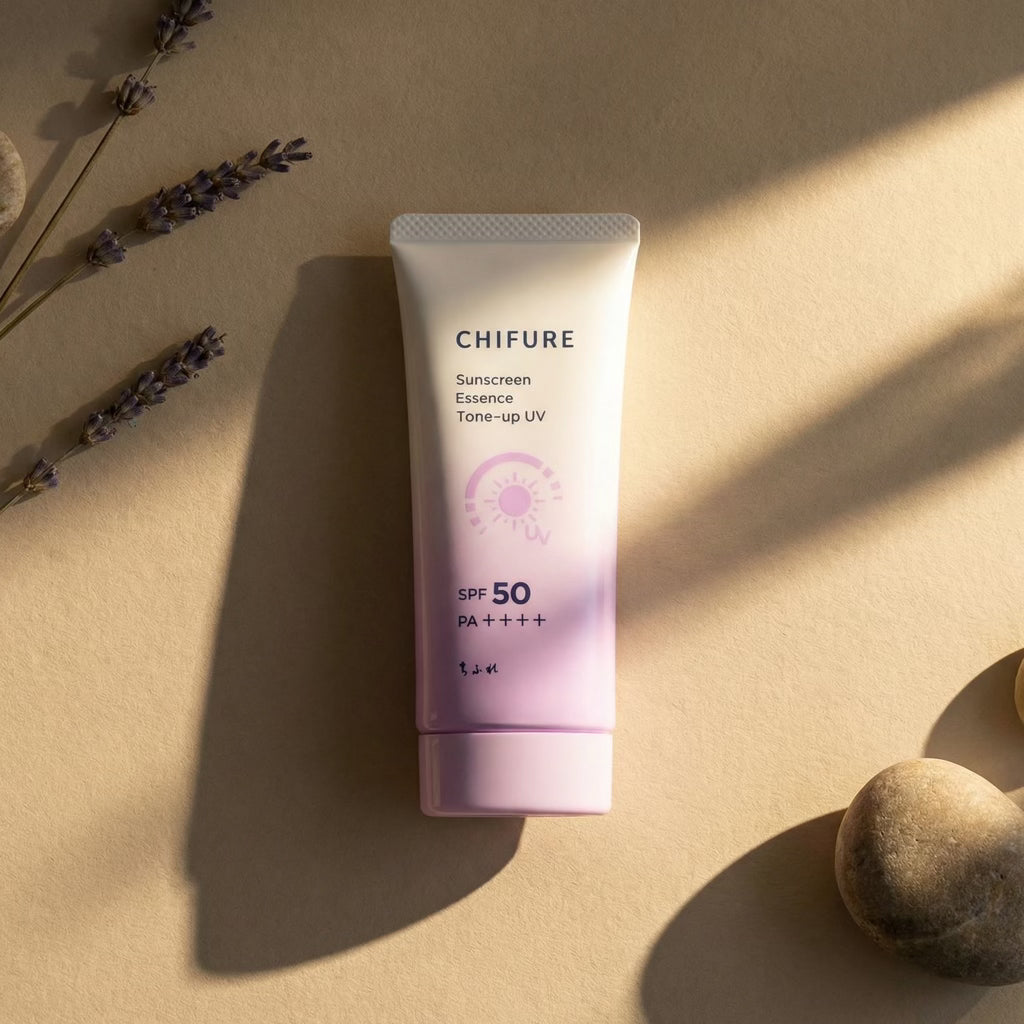 Chifure Sunscreen Essence Tone-Up UV SPF50/PA++++ (Lavender) 80g