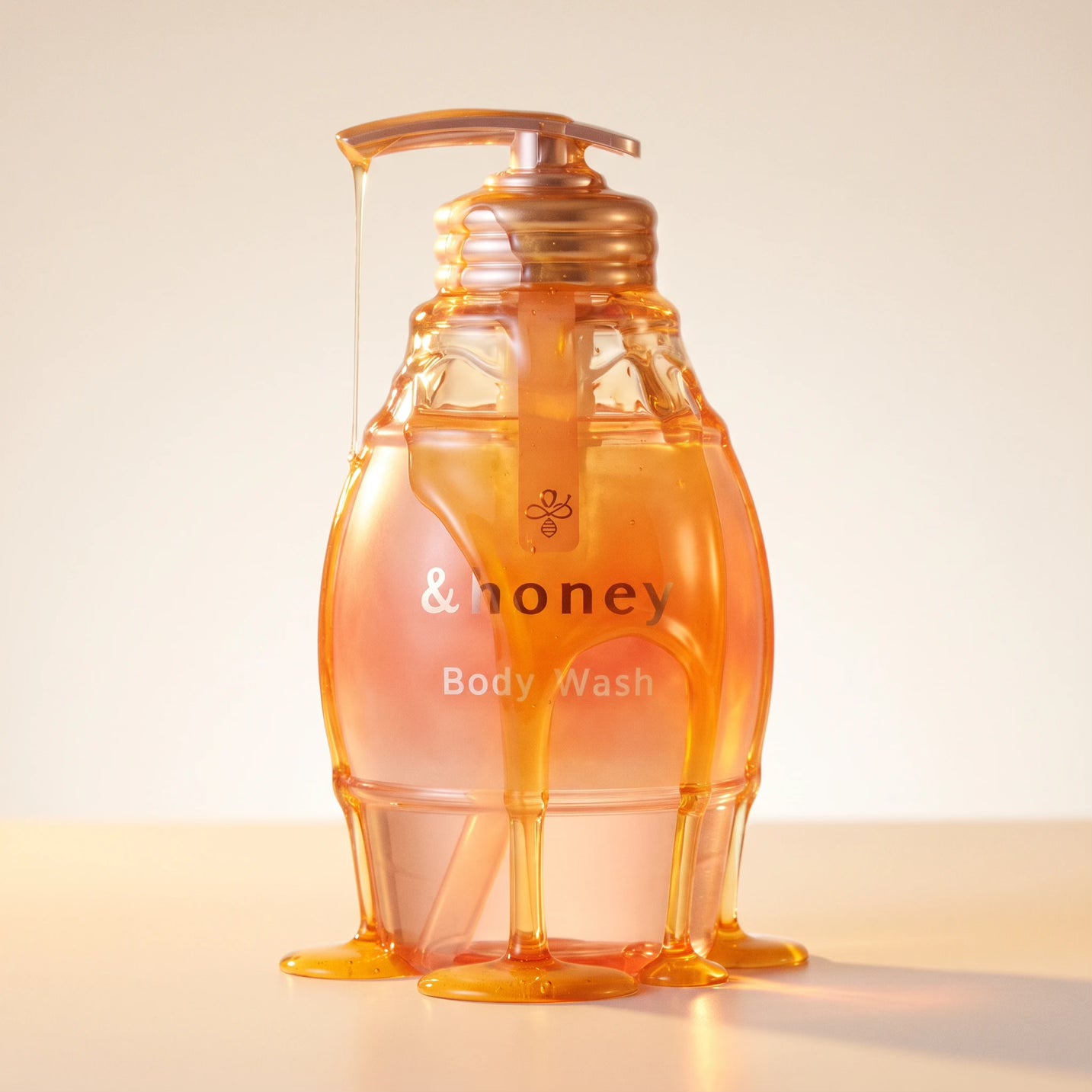 & Honey Melty Bouncy Gel Body Wash 500ml / Refill 440ml