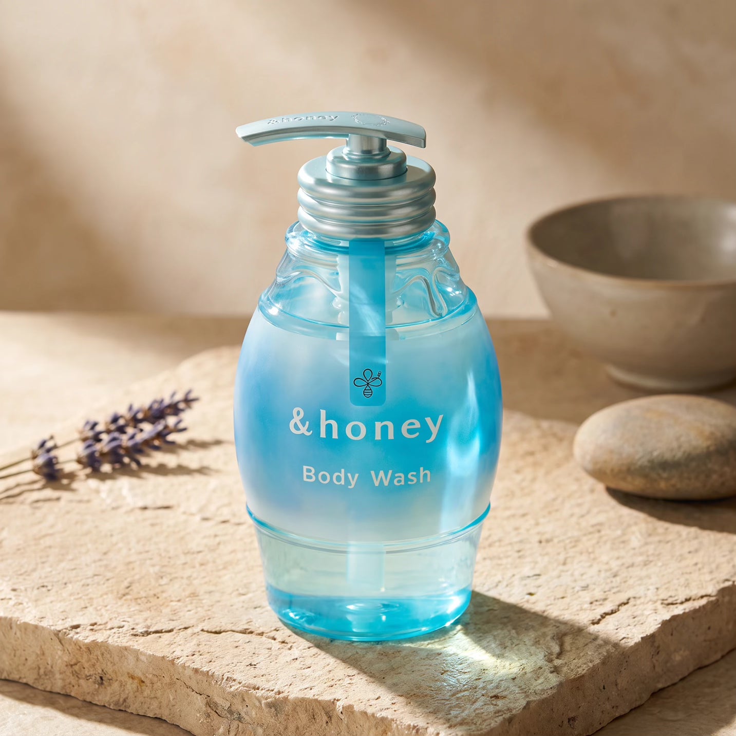 & Honey Clear Calm Gel Body Wash 500ml / Refill 440ml